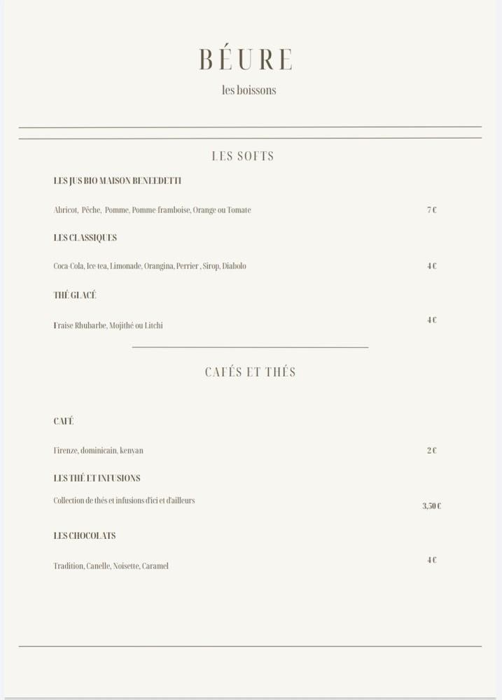 L'oustau di Pastre - Menu Image 1